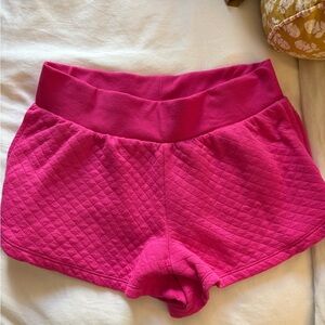 Stars Above Women's Fuchsia Quilted Shorts